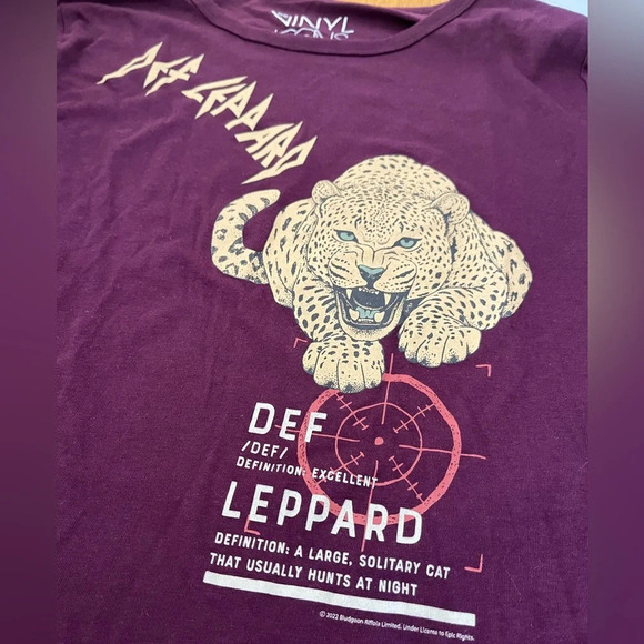 Def Leopard t-shirt Vinyl Icons label, size Large - Picture 9 of 9